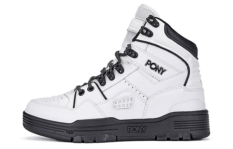 (W) PONY M100 High 'Retro Basketball Black White'