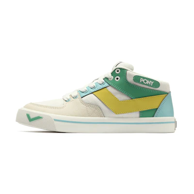 (W) PONY Mid-Top Casual Sneakers 'Spliced Trendy Matcha Green'