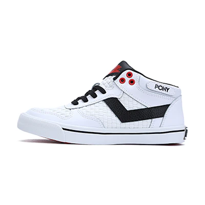 (W) PONY Mid Top Skate Shoe 'White'