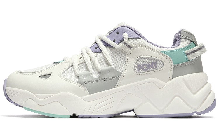 (W) PONY Modern-3 'Retro Simple Dad Shoe White Grey Purple'