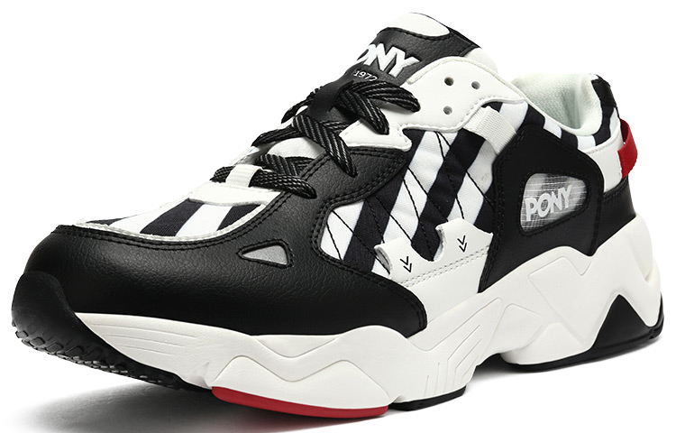 (W) PONY Retro Fashion Dad Shoe 'Black' 圖 2