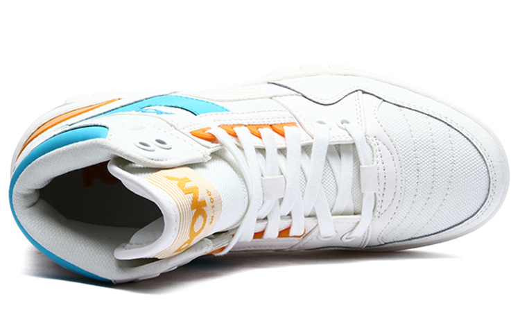 (W) PONY Retro High-Top Basketball Sneaker 'White Blue' 圖 4