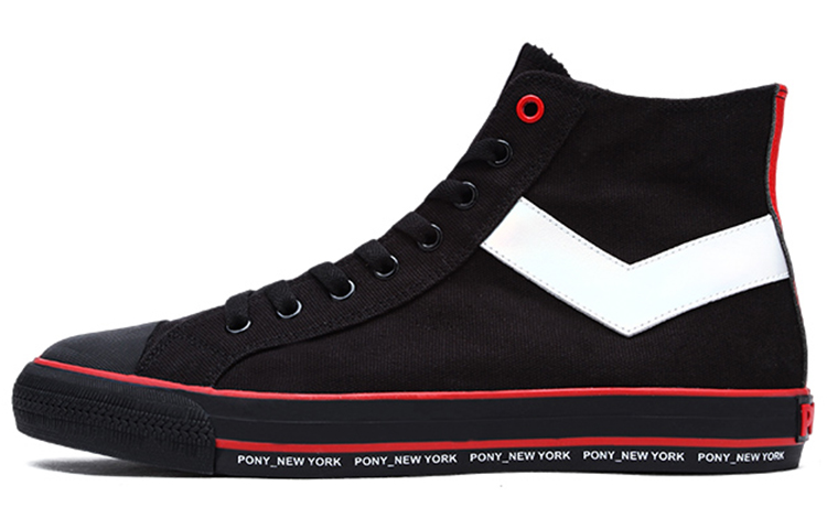 (W) PONY Retro High-Top Canvas 'Black'