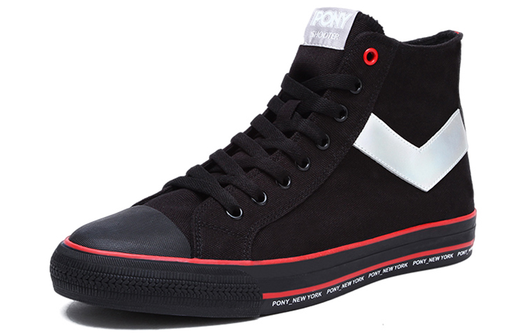 (W) PONY Retro High-Top Canvas 'Black' 圖 2
