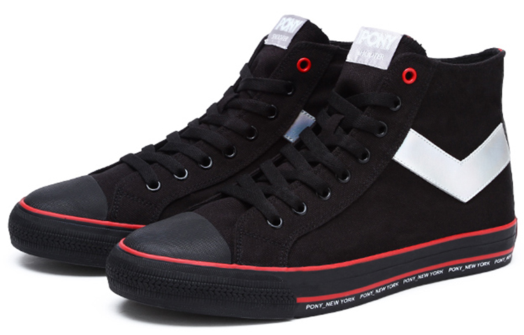 (W) PONY Retro High-Top Canvas 'Black' 圖 3