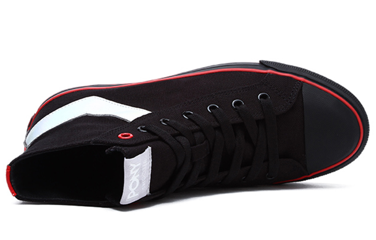 (W) PONY Retro High-Top Canvas 'Black' 圖 4