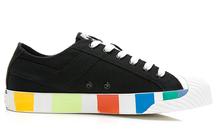 (W) PONY Shooter 'Rainbow Sole Canvas Black' 圖 2