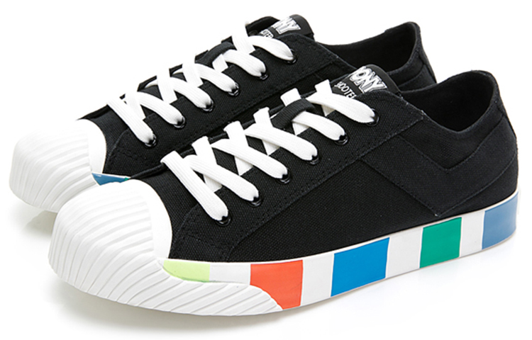 (W) PONY Shooter 'Rainbow Sole Canvas Black' 圖 3