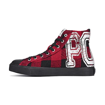 (W) PONY Shooter High 'Black Red Checkerboard'