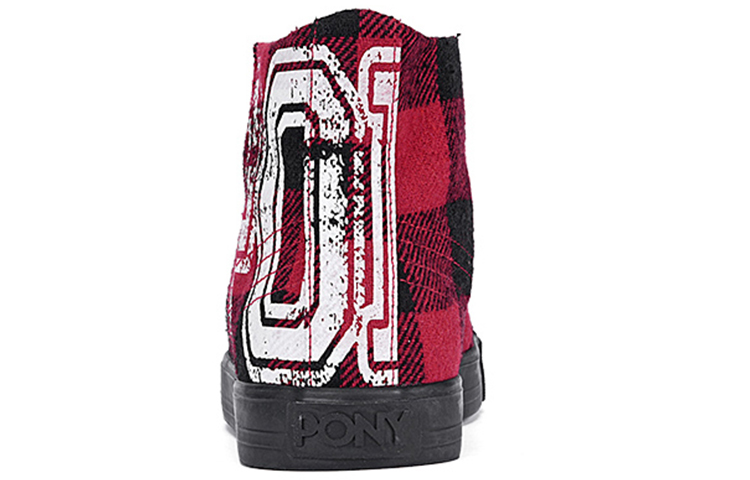 (W) PONY Shooter High 'Black Red Checkerboard' 圖 5