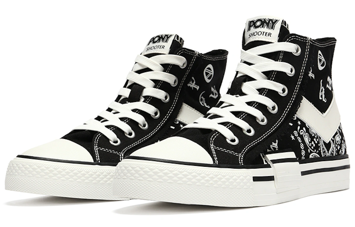 (Women) PONY Shooter High 'Fashion Cashew Flower - Black'