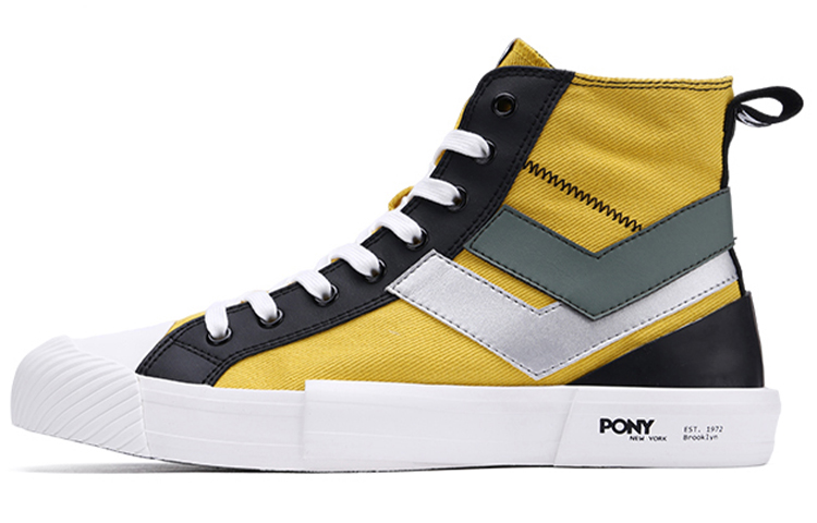(W) PONY Shooter High 'Patchwork Deconstruction Yellow Black'