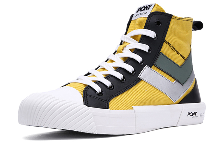 (W) PONY Shooter High 'Patchwork Deconstruction Yellow Black' 圖 2