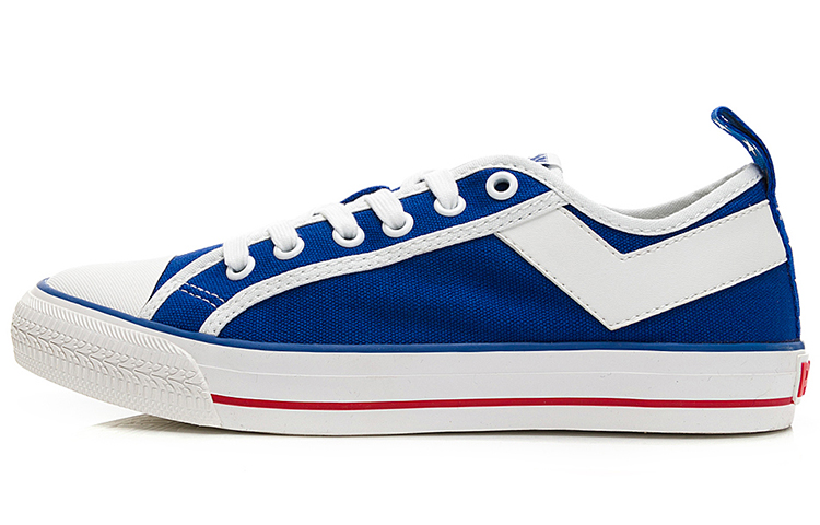 (W) PONY Shooter Low Canvas 'Blue White'