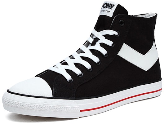 (Women) PONY Shooter Retro Hi 'Black Canvas' 91W1SH01BK Order (Women) PONY Shooter Retro Hi 'Black Canvas' 91W1SH01BK