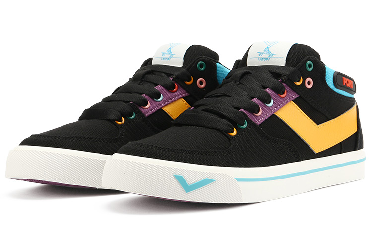 (W) PONY Skateboarding Sneaker 'Black Colorblock' 圖 3
