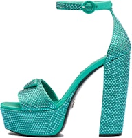 (Women) Prada 135mm Crystal Platform Sandals Absinthe Satin 1XP53B_2AWL_F0MYE_F_135 (Women) Prada 135mm Crystal Platform Sandals Absinthe Satin 1XP53B_2AWL_F0MYE_F_135