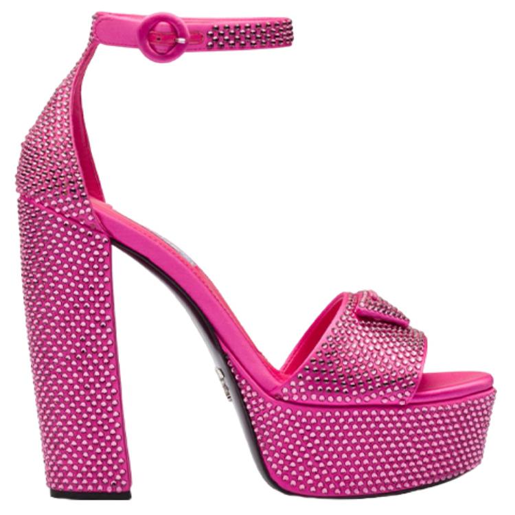 Order (W) Plataformas Prada 135mm Cristal Rosa Begonia en Satén 1XP53B_2AWL_F0638_F_135