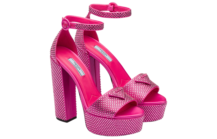 Lookbook (W) Plataformas Prada 135mm Cristal Rosa Begonia en Satén 1XP53B_2AWL_F0638_F_135