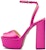 (W) Prada 135mm Sandal Platform Satin Pink Begonia 1XP48B_049_F0638_F_135