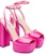 (W) Prada 135mm Sandal Platform Satin Pink Begonia 1XP48B_049_F0638_F_135