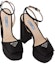 Shop (W) Sandal Platform Prada 135mm Hitam Satin 1XP48B_049_F0002_F_135