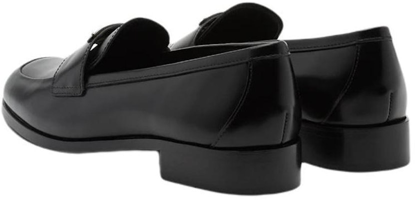 (W) 프라다 25mm 페니 로퍼 블랙 브러시 가죽 (Prada 25mm Penny Loafer Black Brushed Leather) 1D902M_055_F0002_F_025 Purchase (W) 프라다 25mm 페니 로퍼 블랙 브러시 가죽 (Prada 25mm Penny Loafer Black Brushed Leather) 1D902M_055_F0002_F_025