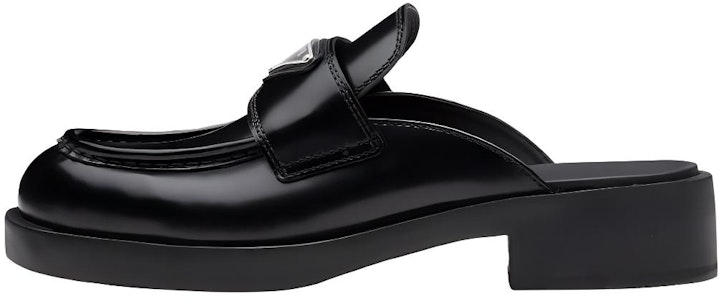 (W) 프라다 40mm 브러시드 가죽 뮬 (블랙) 1D652M_ULS_F0002_F_040 Buy (W) 프라다 40mm 브러시드 가죽 뮬 (블랙) 1D652M_ULS_F0002_F_040