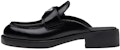 (W) Prada 40mm Mule Hitam Kulit Berus 1D652M_ULS_F0002_F_040
