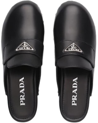 (Women) Prada 45mm Studded Clogs Black Leather 1Z794M_248_F0002_F_045 Purchase (Women) Prada 45mm Studded Clogs Black Leather 1Z794M_248_F0002_F_045