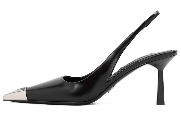 (Women) Prada 75mm Slingback Pump Black Leather 1I903M_055_F0002_F_075
