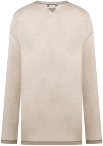 (W) 普拉达 米色宽松长袖圆领T恤 34644-14F1-F0393-S-231 Lookbook (W) 普拉达 米色宽松长袖圆领T恤 34644-14F1-F0393-S-231