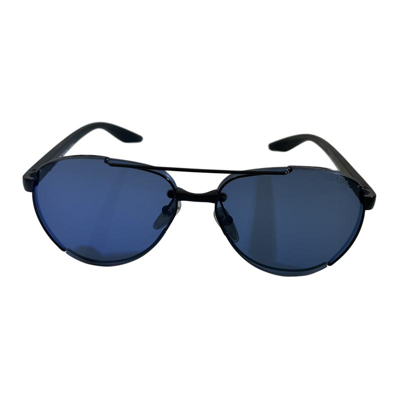 Lookbook (W) 프라다 로고 템플 블랙 아비에이터 선글라스 0PS51YS1BO06A61