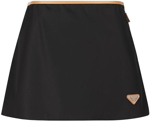 (W) PRADA 黑色拼色修身侧拉链休闲短裙 21H969-1WQ8-F0002 Buy (W) PRADA 黑色拼色修身侧拉链休闲短裙 21H969-1WQ8-F0002