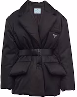 Order (W) PRADA 黑色羽絨外套 配腰帶設計 立領款式 29D862-1WQ8-F0002-S-222