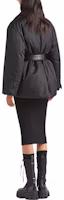 Purchase (W) PRADA 黑色羽絨外套 配腰帶設計 立領款式 29D862-1WQ8-F0002-S-222
