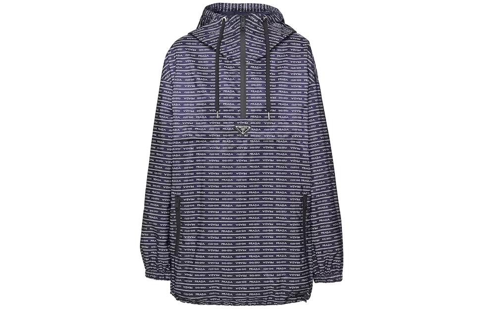 (Women) PRADA  Black Hooded Jacket with Logo Print Long Sleeve. 29C097-1X60-F022X 圖 2