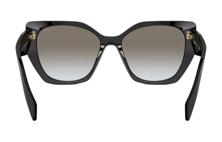 (Women) PRADA  Black Irregular Acetate Sunglasses with Logo Temples. PR19ZS1AB0A7 圖 5