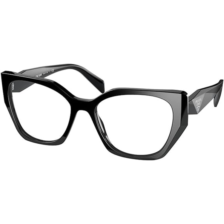 (Women) PRADA  Black Irregular Optical Frame with Printed Temples. PR18WV1AB101 圖 2