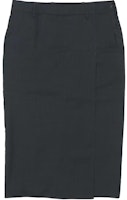 (Women) PRADA Black Knit Straight Casual Skirt with Zipper and Side Slit. DNA943-1Z3D-F0308-S-221 (Women) PRADA Black Knit Straight Casual Skirt with Zipper and Side Slit. DNA943-1Z3D-F0308-S-221
