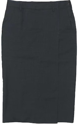 (W) Falda Negra Tejida Recta Casual PRADA con Cremallera y Abertura Lateral. DNA943-1Z3D-F0308-S-221 Order (W) Falda Negra Tejida Recta Casual PRADA con Cremallera y Abertura Lateral. DNA943-1Z3D-F0308-S-221