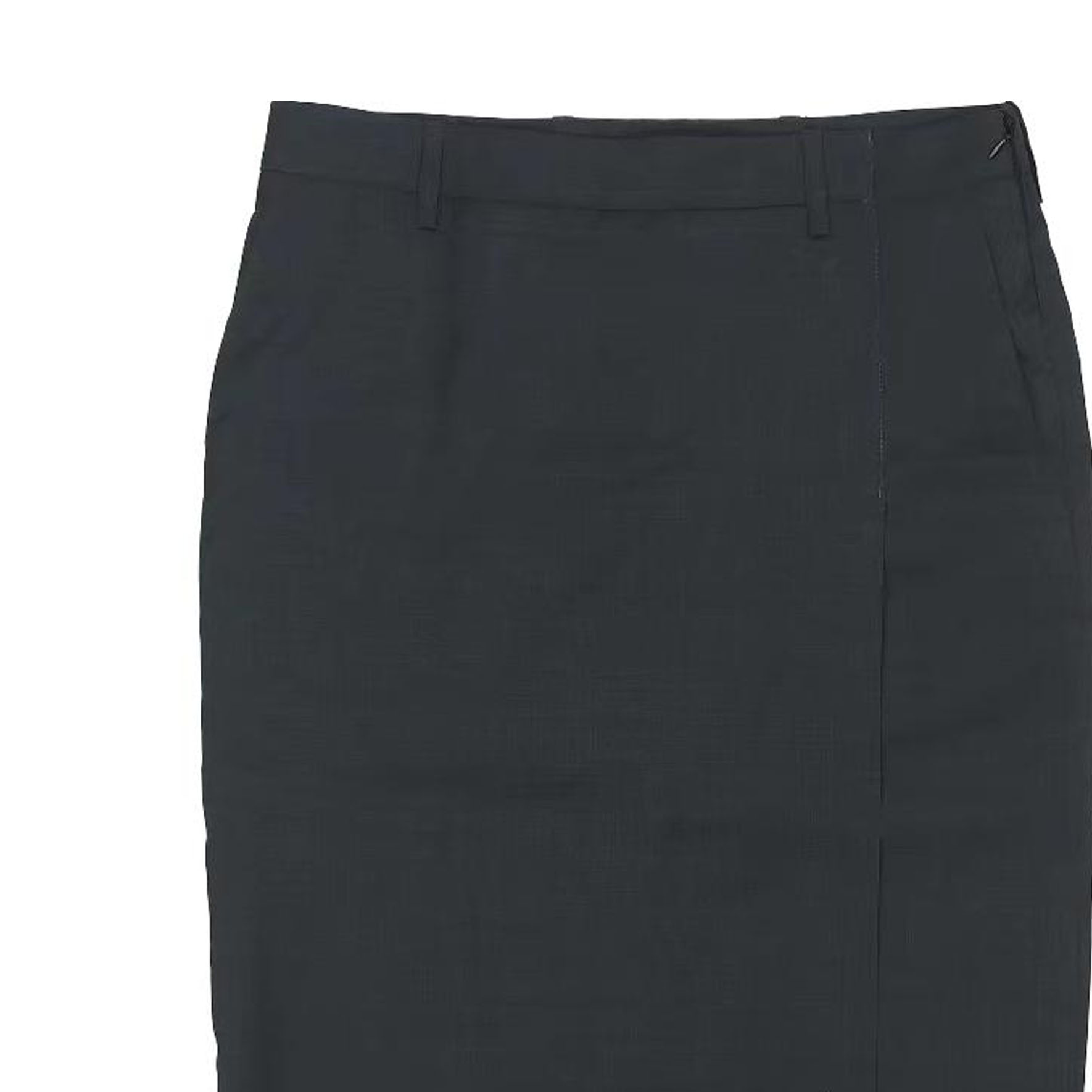 Shop (W) Falda Negra Tejida Recta Casual PRADA con Cremallera y Abertura Lateral. DNA943-1Z3D-F0308-S-221