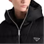 Purchase (Women) PRADA Black Logo Badge Puffer Jacket with Zip and Collared Design. 292214-1WQ8-F0002-S-OOO