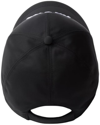 (W) 프라다 블랙 로고 코튼 리사이클 나일론 패브릭 캡. 1HC274_2CZQ_F0967 Lookbook (W) 프라다 블랙 로고 코튼 리사이클 나일론 패브릭 캡. 1HC274_2CZQ_F0967