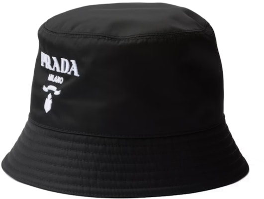 (W) PRADA Sombrero Bucket de Algodón Re-Nylon Negro con Logo Bordado 1HC137_2CZQ_F0967 Buy (W) PRADA Sombrero Bucket de Algodón Re-Nylon Negro con Logo Bordado 1HC137_2CZQ_F0967