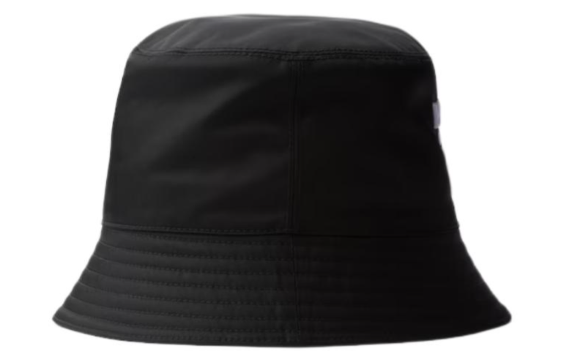 Lookbook (W) PRADA Sombrero Bucket de Algodón Re-Nylon Negro con Logo Bordado 1HC137_2CZQ_F0967