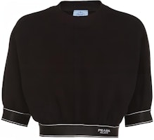 (Women) PRADA Black Logo Print Relaxed Fit Short Sleeve T-Shirt. 135706-10FI-F0002-S-221 (Women) PRADA Black Logo Print Relaxed Fit Short Sleeve T-Shirt. 135706-10FI-F0002-S-221