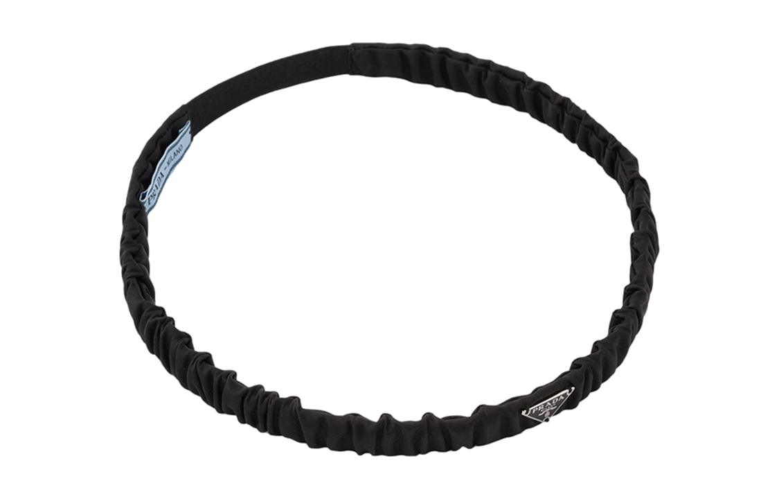 Shop (W) 프라다 블랙 나일론 클래식 트렌디 헤어밴드. 1IE0212DMIF0002