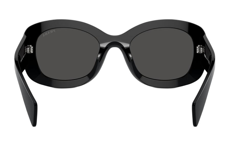 Purchase (W) 프라다 블랙 로고 템플 오벌 아세테이트 선글라스. PRA13S1AB5S0