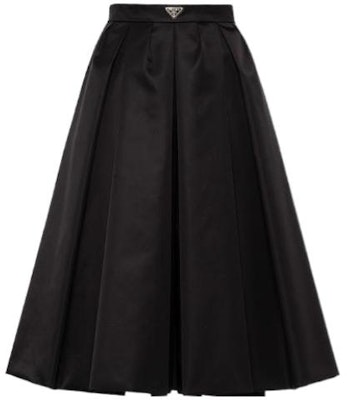 (Women) PRADA Black Pleated Midi Skirt Casual Style 21H911-1WQ8-F0002-S-212 Order (Women) PRADA Black Pleated Midi Skirt Casual Style 21H911-1WQ8-F0002-S-212